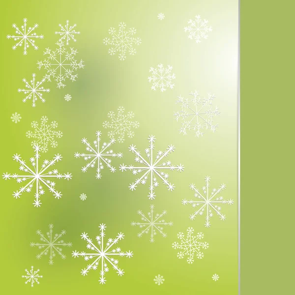 Winter Background Design White Snowflake Copy Space Snowfall Frozen Poster — Stock Photo, Image