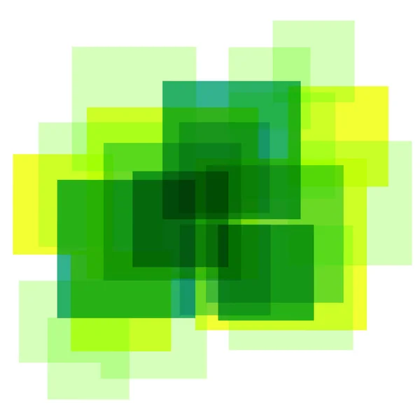 Background with abstract square pattern. Logo design with transparent squares in green. Jpeg illustration.