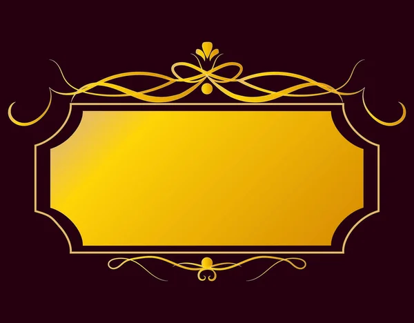 Vintage Page Decoration Borders Frames Gold Luxury Decoration Greeting Cards — Stock Photo, Image