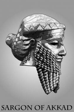 Mezopotamya Irak tarihi kralı Akad Sargon Akad Taş Bustbust Sargon
