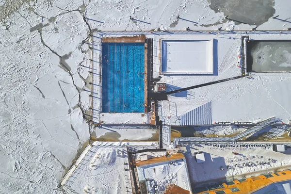 Aerial view, Allas sea pool — Stock Photo, Image
