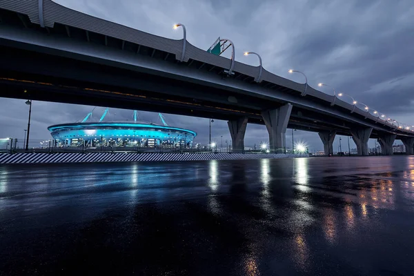 A nyugati nagy sebességű átmérője (Whsd) St. Petersburg és a stadion-Szentpétervár — Stock Fotó