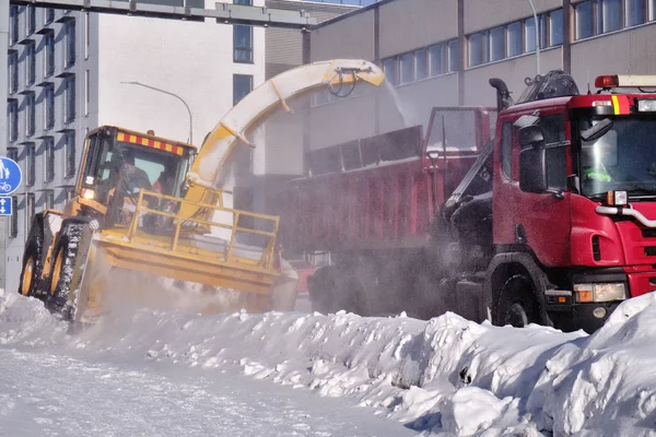 Snöplog — Stockfoto