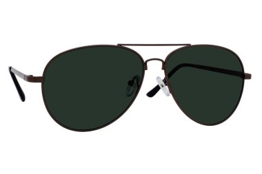 Beyaz arkaplanda izole edilmiş güneş gözlükleri