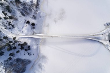 Kalasatama bölgesinde yeni köprü Helsinki, Finlandiya