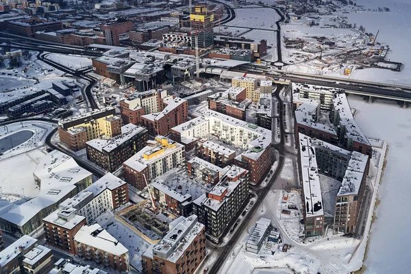 New district of Helsinki Kalasatama — Stock Photo, Image