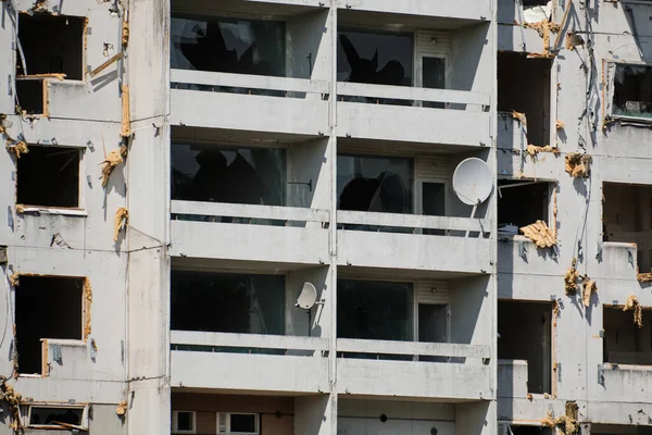 Espoo, Finlandiya 'daki yıkım apartmanı.