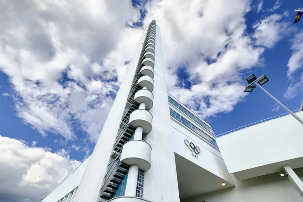 Helsinki Finland August 2020 Tower Olympic Stadium — Stock Photo, Image