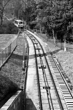  Füniküler petrin Hill Prag. Prag ünlü bir turistik yer.