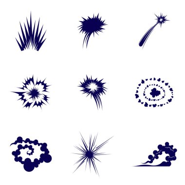 Enerji Patlaması logosu düz vektör tasarımı, duman çizelgesi, animasyon tasarımı, çizim, çizgi film, animasyon, sanat, logo tasarımı, taktik tasarım, vb.