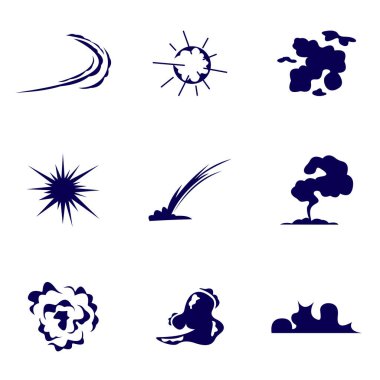 Enerji Patlaması logosu düz vektör tasarımı, duman çizelgesi, animasyon tasarımı, çizim, çizgi film, animasyon, sanat, logo tasarımı, taktik tasarım, vb.