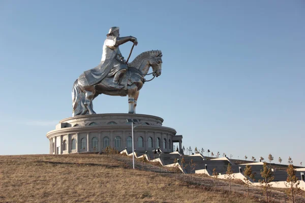 Статуя Чингісхана Монголії Комплекс Статуй Чингісхана — стокове фото