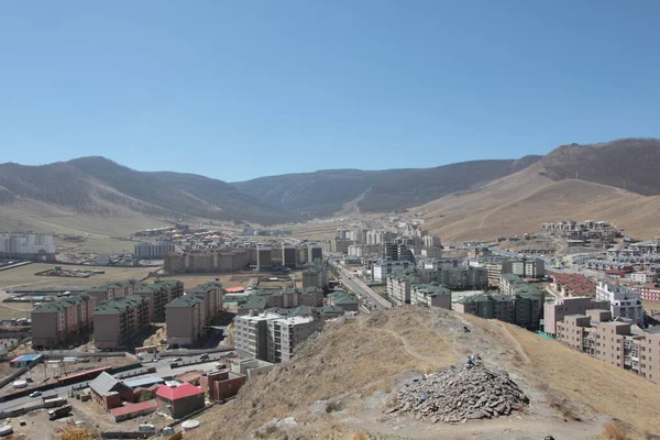 Emblème Soyombo Porte Parlement Place Sukhbaatar Oulan Bator Mongolie — Photo