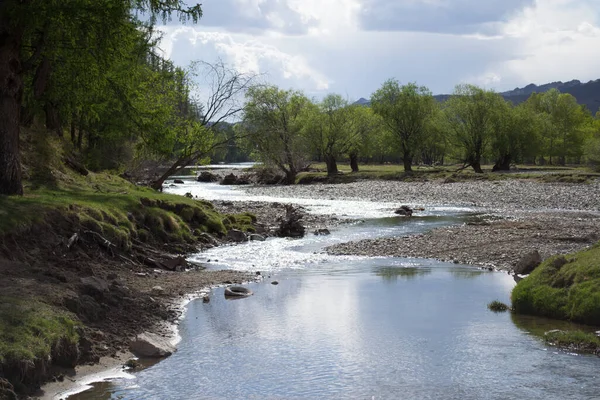 Paisaje Fluvial Natural Mongolia — Foto de Stock