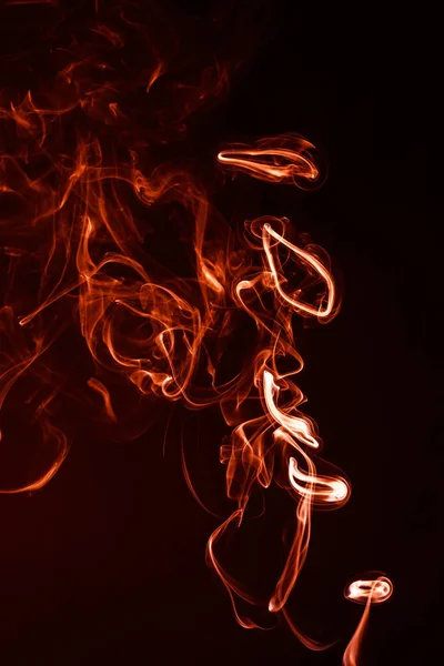 Barevný Kouř Tmavém Pozadí — Stock fotografie