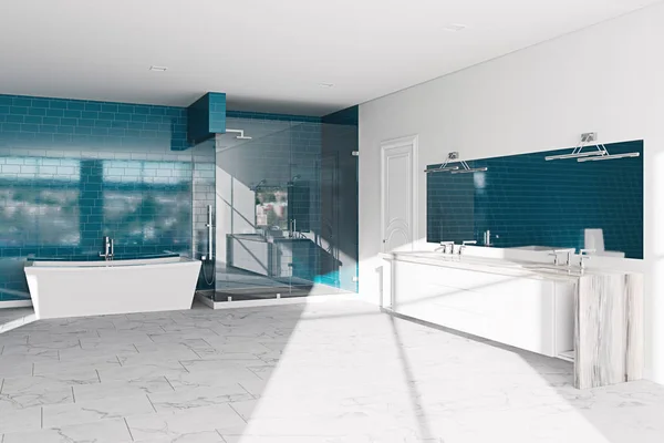 Spa Concepto Baño Del Hotel Diseño Interiores Arquitectura Moderna Render — Foto de Stock