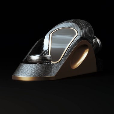 Ahşap 3d render için Marangoz vip karbon alet uçağı