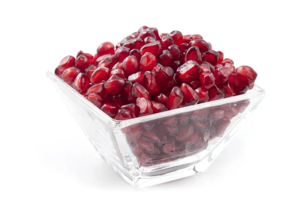 Pomegranate Arils White Background — Stock Photo, Image