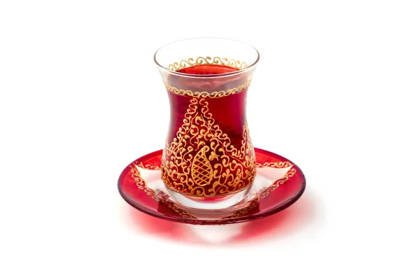 Tea Azerbaijani Traditional Armudu Glass — Stock Photo, Image