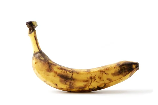 Гнучка Ціла Банана Білому Тлі — стокове фото