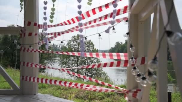 Luci Festa Uno Sfondo Burocrazia Che Vieta Concetto Bandire Parti — Video Stock