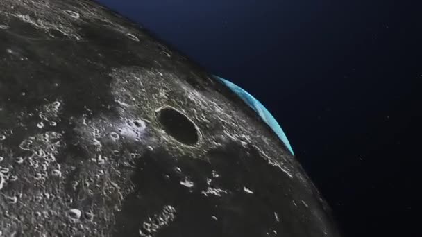 Terra Após Movimento Lua — Vídeo de Stock