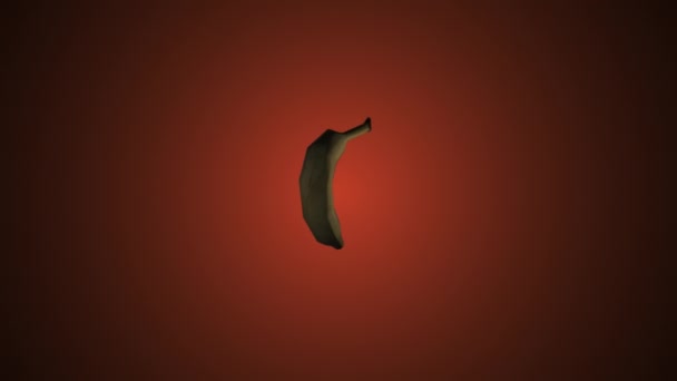 Banan Sıçraması Animasyon Dönen Nesneler — Stok video