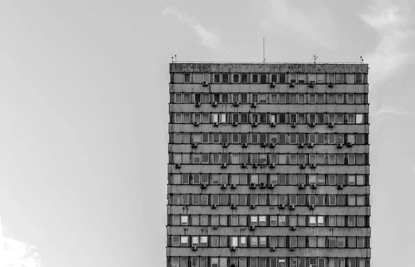 Abstract building view, black and white city view