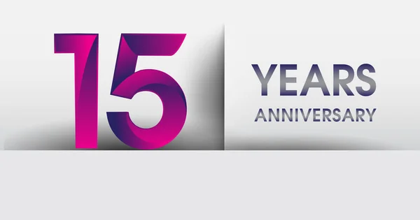 Logo Del Aniversario Años Elementos Plantilla Diseño Vectorial Para Fiesta — Archivo Imágenes Vectoriales