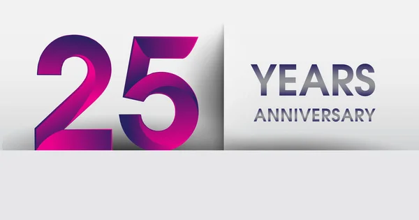 25 yıl yıldönümü logosu, vektör tasarım şablonu öğeleri Doğum günün için parti
