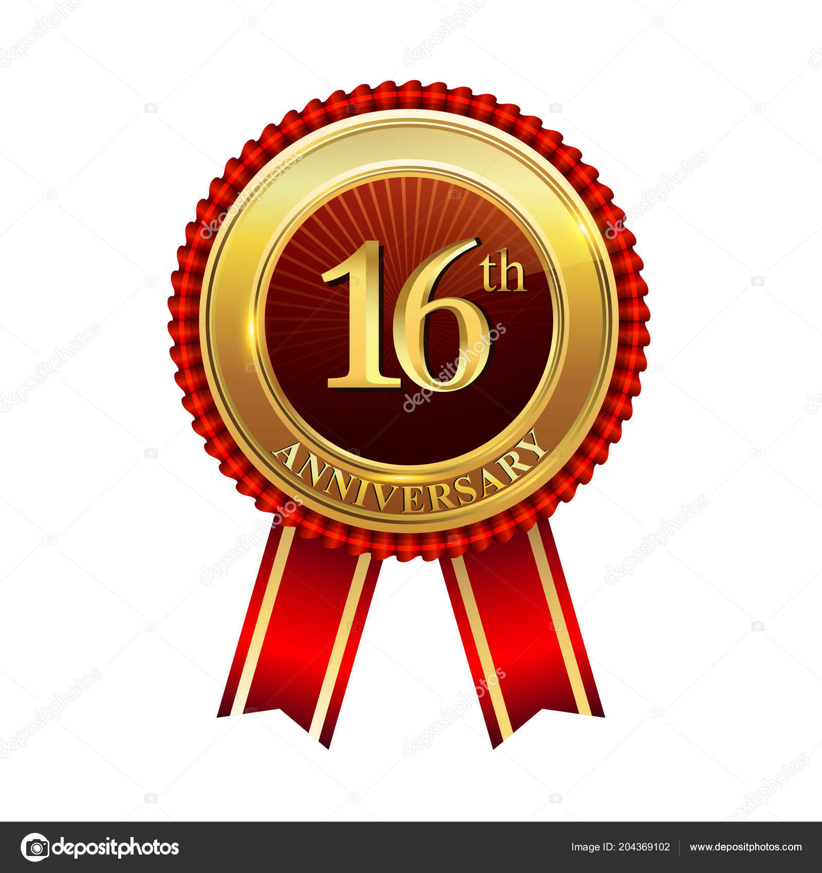 Years Anniversary Celebration Logotype Logo Confetti Golden Ring Red Ribbon  Stock Vector by ©Vectorideas 204369102, image size:1600x1700