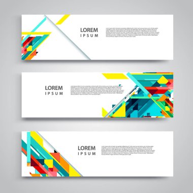 El ilanı şablonu header tasarımı. Afiş tasarım şablonları koleksiyonu