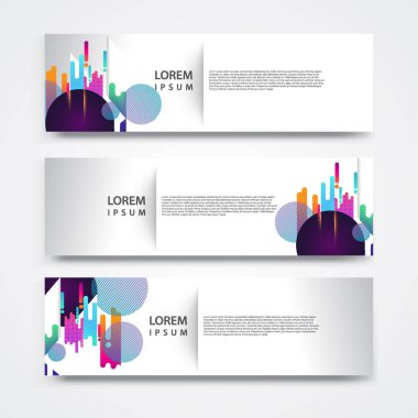 El ilanı şablonu header tasarımı. Afiş tasarım şablonları koleksiyonu