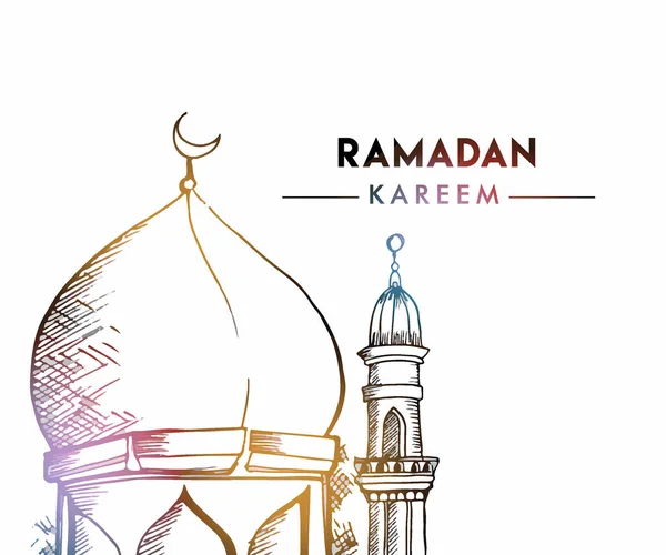 Hintergrund Für Grußkarten Zum Ramadan Design Vorlage Für Elegante Grußkarten — Stockvektor