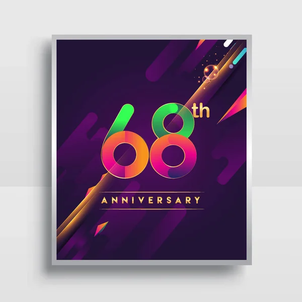 Años Logotipo Aniversario Diseño Vectores Para Invitación Cartel Diecinueve Años — Archivo Imágenes Vectoriales