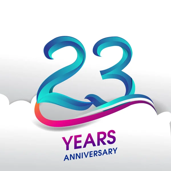 Años Aniversario Celebración Logo Diseño Vectores Cumpleaños — Vector de stock
