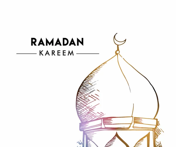 Hintergrund Für Grußkarten Zum Ramadan Design Vorlage Für Elegante Grußkarten — Stockvektor