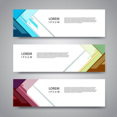 Vektör soyut küp desen tasarım afiş web şablonu ayarla.