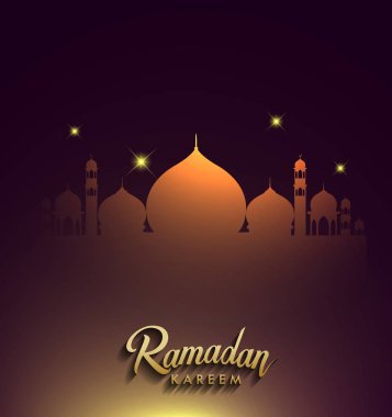 Ramazan kutlamaları arka plan, zarif tebrik kartı tasarım şablonu, metin tebrik kartı için yer ve Ramazan kareem için pankart.