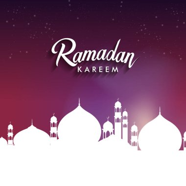 Ramazan kutlamaları arka plan, zarif tebrik kartı tasarım şablonu, metin tebrik kartı için yer ve Ramazan kareem için pankart.