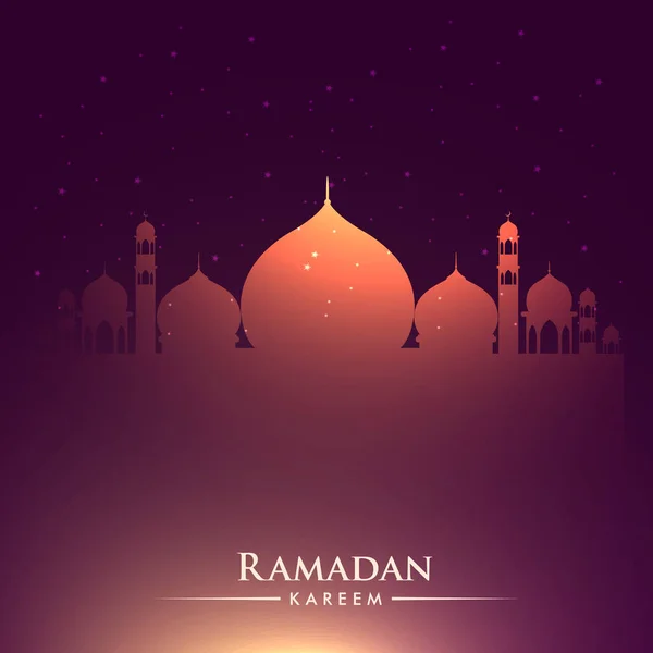 Ramadan Greetings Background Elegant Greetings Card Design Template Place Text — Stock Vector