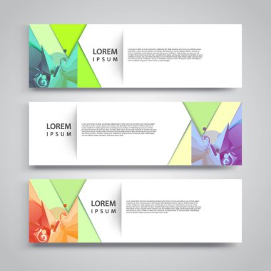 El ilanı şablonu header tasarımı. Afiş tasarım şablonları koleksiyonu