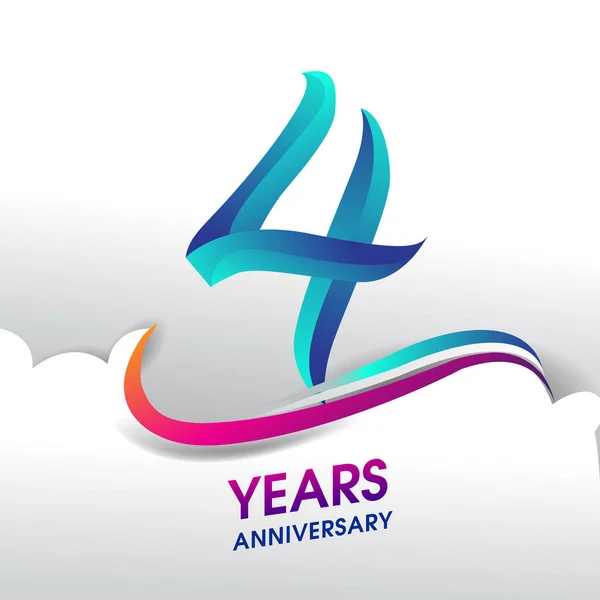 Logotipo Celebración Del Aniversario Años Diseño Vectores Cumpleaños — Vector de stock