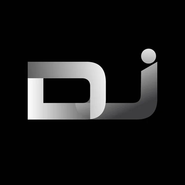Letra Inicial Mayúscula Logotipo Moderno Simple Vinculado Color Blanco Aislado — Vector de stock