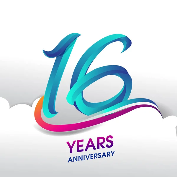 Años Aniversario Celebración Logo Diseño Vectores Cumpleaños — Archivo Imágenes Vectoriales