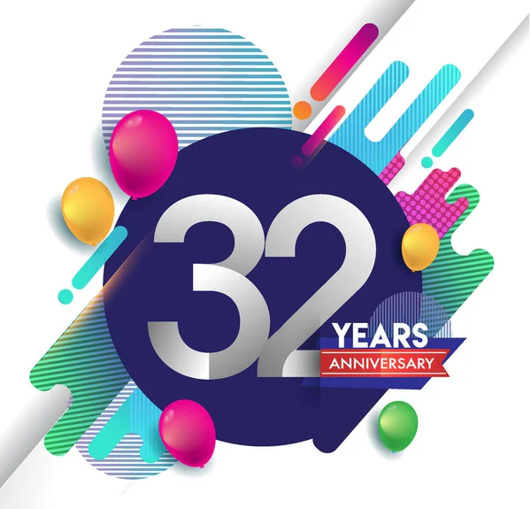 89 Years Anniversary Logo With Colorful Abstract Background Vector Design Template Elements For Invitation Card And Poster Your Birthday Celebration 207565014 Larastock