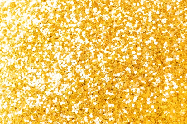 Festive Bright Background Golden Sparkles Close Beautiful Deep Color Overflow — Fotografia de Stock