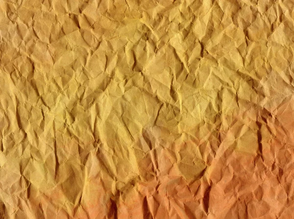 Смятая Текстурная Бумага Красные Оранжевые Тона Абстрактный Фон — стоковое фото
