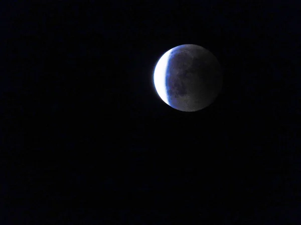 2018年7月27日全月月食的分期 — 图库照片