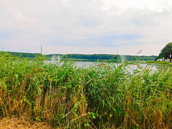 Met Het Oog Het Oberpfuhl Meer — Stockfoto